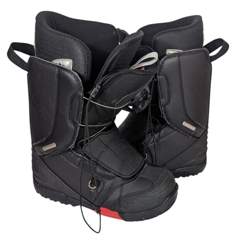Rossignol Snowboard Boots Excite Boa Shield Black Mens size 6 Red